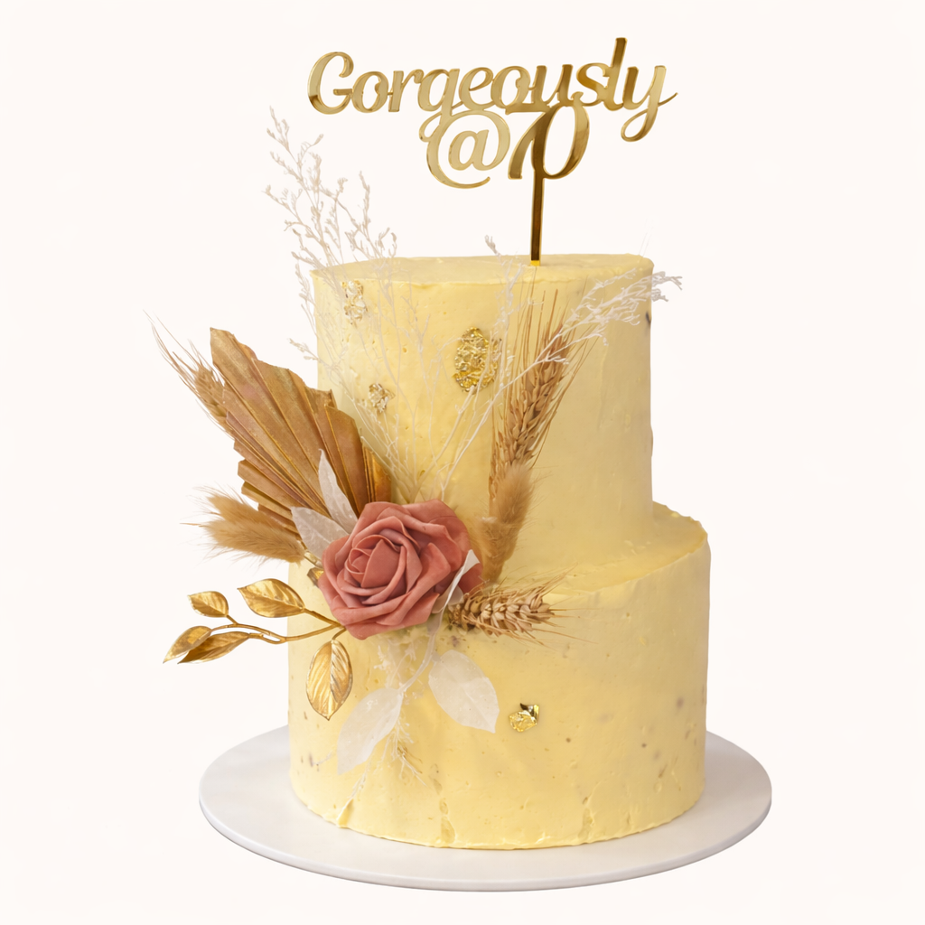 Gorgeously Number Cake Topper