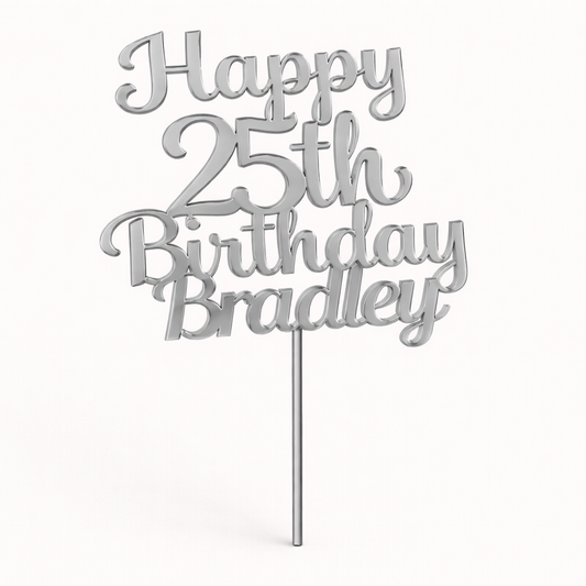 Custom Name & Age Cake Topper